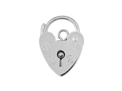 Sterling Silver Padlock Plain 9mm - Standard Image - 1