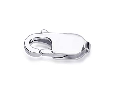 Argentium 960 Silver Lobster Claw  Oval 8mm - Standard Image - 1