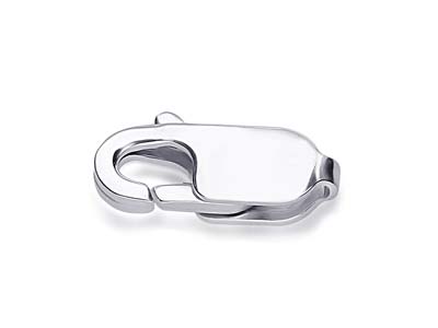 Argentium 960 Silver Lobster Claw  Oval 11mm - Standard Image - 1