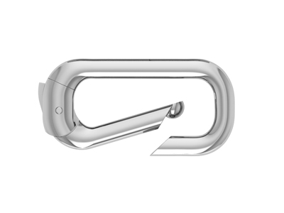 Sterling Silver Rectangular Clasp  8x15mm - Standard Image - 1