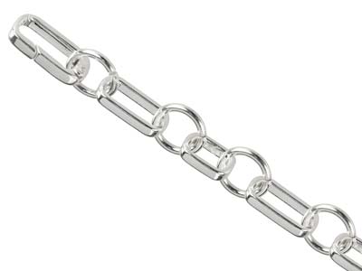 Sterling Silver Rectangular Clasp  8x15mm - Standard Image - 3