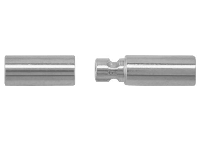 Sterling Silver Bayonet Clasp 5.5mm Od, With A Push And Twist Action - Standard Image - 2