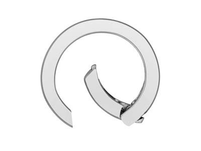Sterling Silver Round Spring Gate  Clasp 16mm - Standard Image - 2