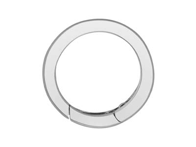 Sterling Silver Round Spring Gate  Clasp 16mm - Standard Image - 3