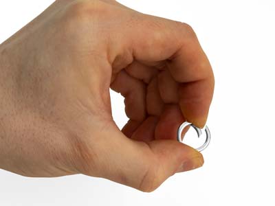 Sterling Silver Round Spring Gate  Clasp 16mm - Standard Image - 4