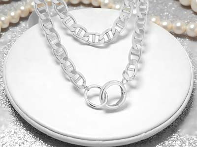 Sterling Silver Round Spring Gate  Clasp With Ring 12mm, Light Weight - Standard Image - 3