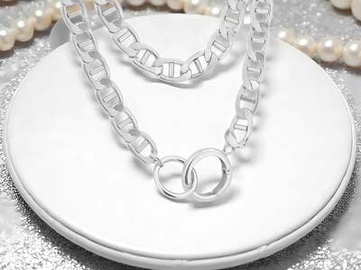 Sterling Silver Round Spring Gate  Clasp With Ring 14mm, Light Weight - Standard Image - 3