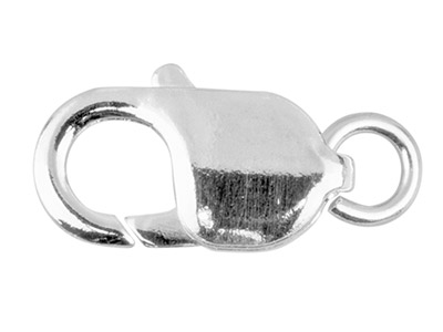 Sterling Silver Lobster Oval 18mm  With Jump Ring