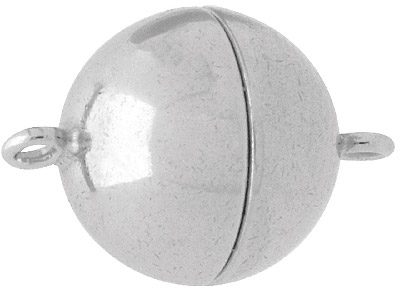 Sterling Silver Magnetic Clasp 10mm Ball