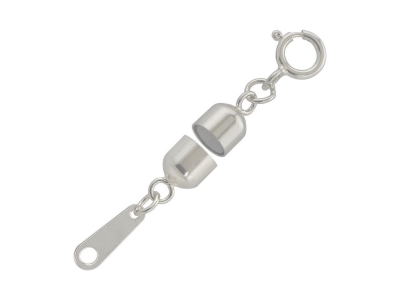 Sterling Silver Magnetic Clasp     Large With Bolt Ring 8mm