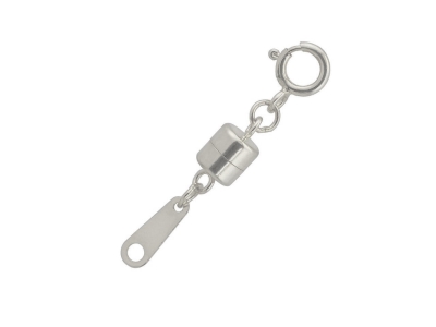 Sterling Silver Magnetic Clasp     Small With Bolt Ring 4mm