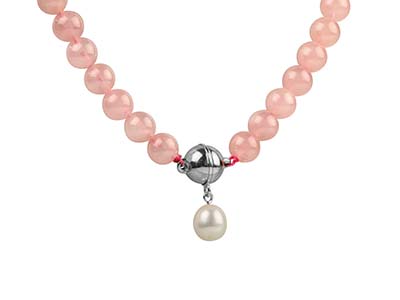 Sterling Silver Langer® Magnetic   Clasp 10mm Round Ball - Standard Image - 5