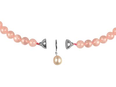Sterling Silver Langer® Magnetic   Clasp 10mm Round Ball - Standard Image - 7