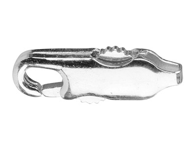 Sterling Silver Double Push Lobster Claw Oval 12mm - Standard Image - 1
