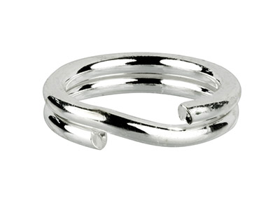 Sterling Silver Split Ring 5mm,    Pack of 10