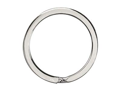 Sterling Silver Key Ring 32mm Split Ring, 3679 - Standard Image - 2