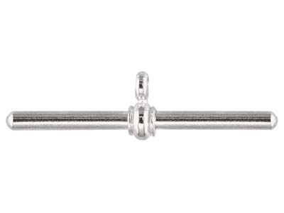 Sterling Silver T-bar 37mm X 2.5mm