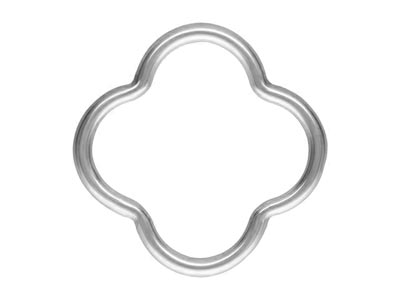 Sterling Silver Clover Connector   Charms 10mm Pack of 5