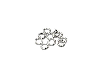Sterling Silver Open Jump Ring     Heavy 3mm Pack of 10 - Standard Image - 1