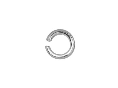 Sterling Silver Open Jump Ring     Heavy 3mm Pack of 50 - Standard Image - 2