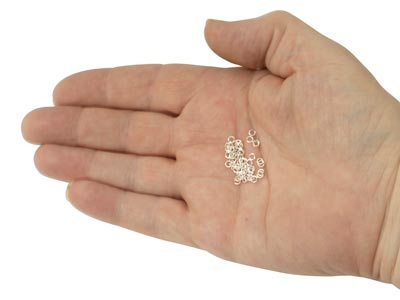 Sterling Silver Open Jump Ring     Heavy 3mm Pack of 100 - Standard Image - 3
