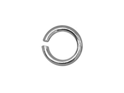 Sterling Silver Open Jump Ring     Heavy 4mm Pack of 10 - Standard Image - 2