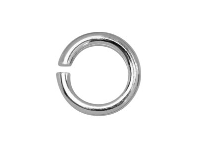 Sterling Silver Open Jump Ring     Heavy 5mm Pack of 200 - Standard Image - 2
