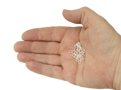Sterling Silver Open Jump Ring     Heavy 5mm Pack of 200 - Standard Image - 3