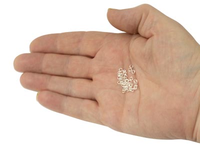 Sterling Silver Open Jump Ring     Light 3mm Pack of 10 - Standard Image - 3
