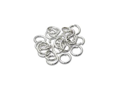 Sterling Silver Open Jump Ring     Light 4mm Pack of 25 - Standard Image - 1