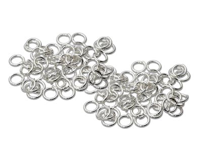 Sterling Silver Open Jump Ring     Light 4mm Pack of 100