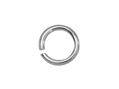 Sterling Silver Open Jump Ring     Light 4mm Pack of 100 - Standard Image - 2