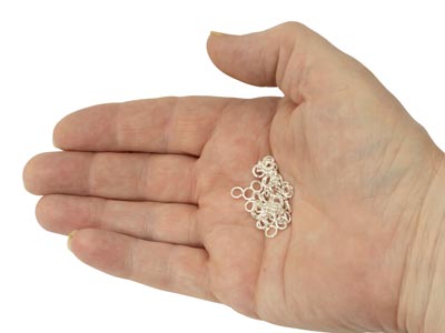 Sterling Silver Open Jump Ring     Light 5mm Pack of 25 - Standard Image - 3