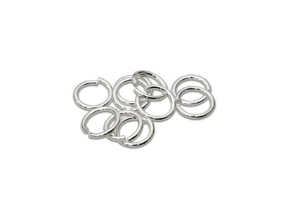 Sterling Silver Open Jump Ring     Light 6mm Pack of 10