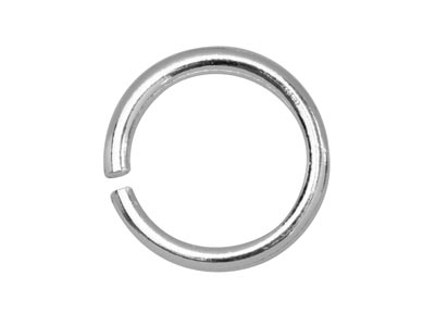 Sterling Silver Open Jump Ring     Light 6mm Pack of 100 - Standard Image - 2