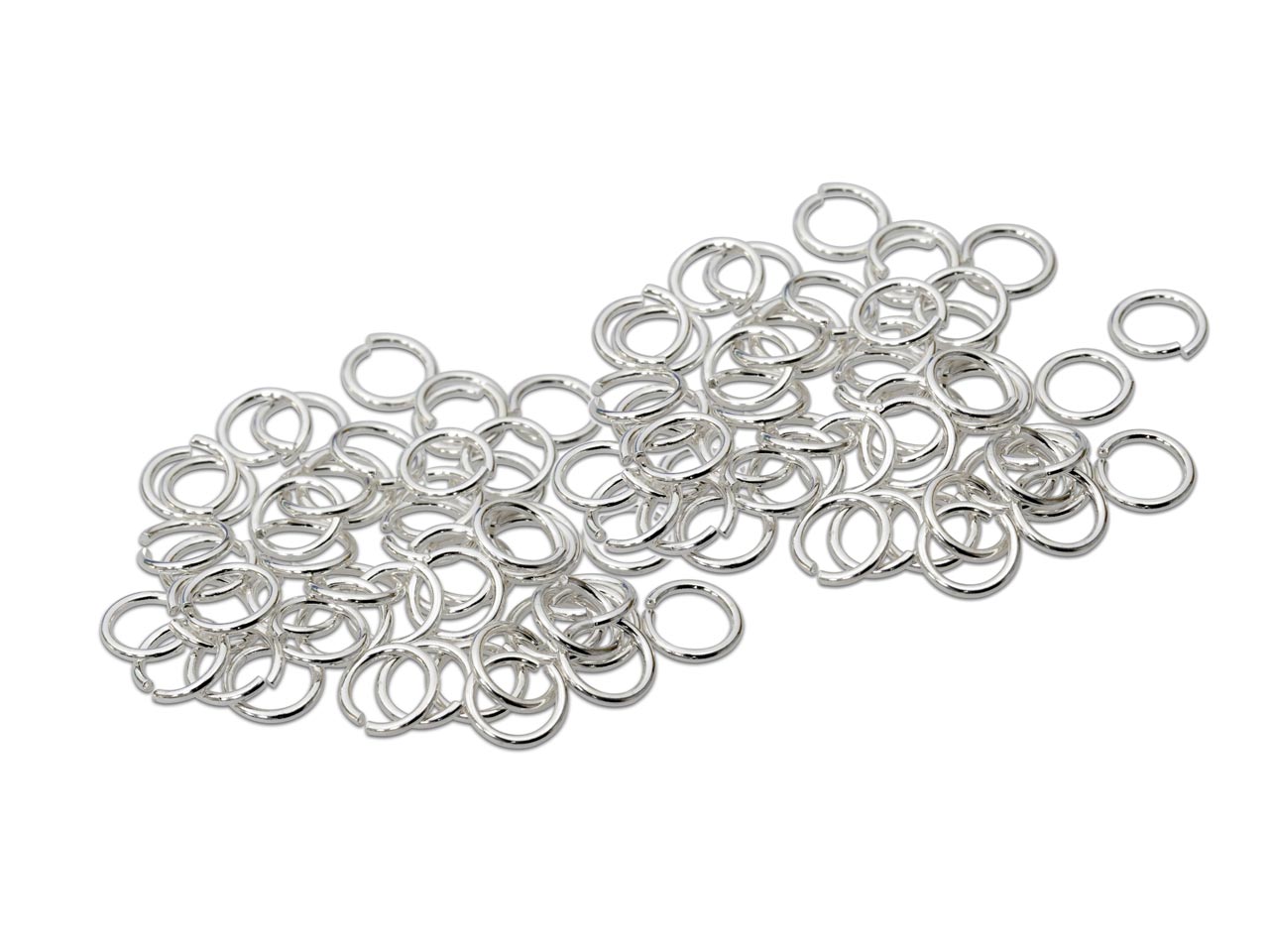 925 Sterling Silver Round Lightweight Jewellery Jump Rings ready to Solder