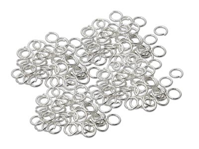Sterling Silver Open Jump Ring     Light 6mm Pack of 200