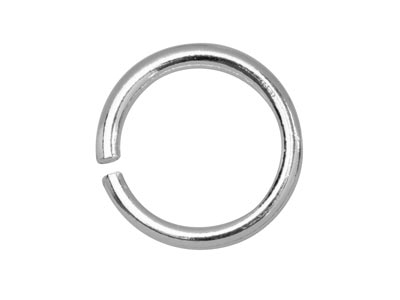 Sterling Silver Open Jump Ring     Light 6mm Pack of 200 - Standard Image - 2