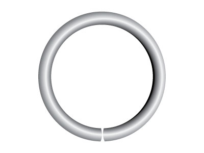Sterling Silver Open Jump Ring     Light 4mm - Standard Image - 2