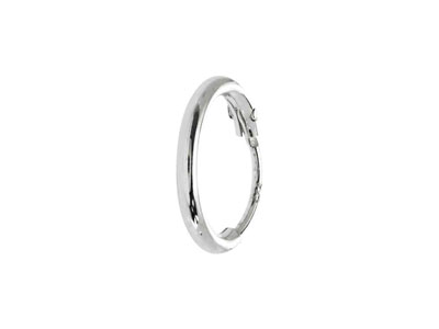 Sterling Silver Creole Sleeper     Hoops 10mm Pack of 2 - Standard Image - 4