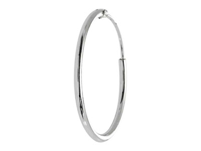 Sterling Silver Creole Sleeper Hoops 20mm Pack of 2 - cooksongold.com