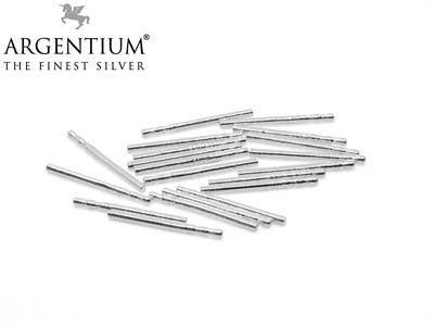 Argentium 960 Silver Ear Pin 11 X  0.8mm Pack of 20 - Standard Image - 2