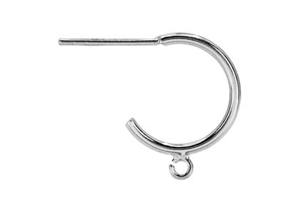 Sterling Silver Half Hoop And Ring Earrings Pack of 2, 100% Recycled  Silver - Standard Image - 2
