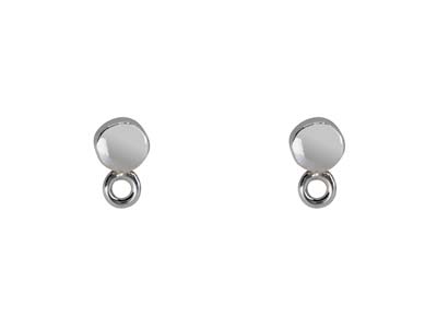 Sterling Silver Round Ear Stud And Ring 3mm Pack of 2, 100% Recycled  Silver - Standard Image - 1