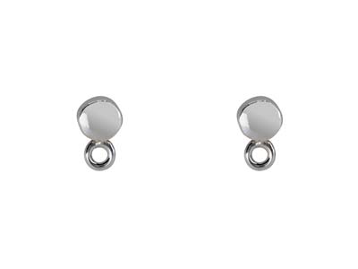 Sterling Silver Round Ear Stud And Ring 3mm Pack of 2, 100% Recycled  Silver - Standard Image - 2