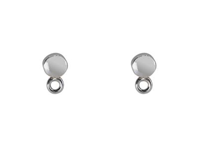 Sterling Silver Round Ear Stud And Ring 4mm Pack of 2, 100% Recycled  Silver - Standard Image - 2