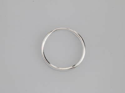 Sterling Silver Endless Hoops 16mm Pack of 2 - Standard Image - 5