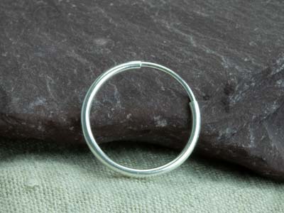 Sterling Silver Endless Hoops 16mm Pack of 2 - Standard Image - 6