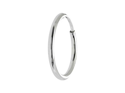 Sterling Silver Endless Hoops 20mm Pack of 2 - Standard Image - 4