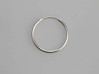 Sterling Silver Endless Hoops 20mm Pack of 2 - Standard Image - 5